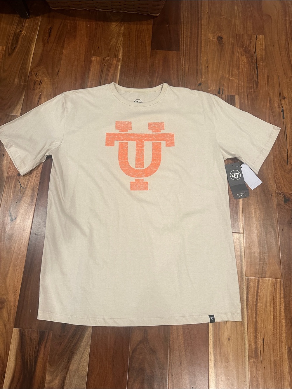 Men's NWT ‘47 Brand Tennessee Volunteers Sands T-Shirt with Orange Retro Logo